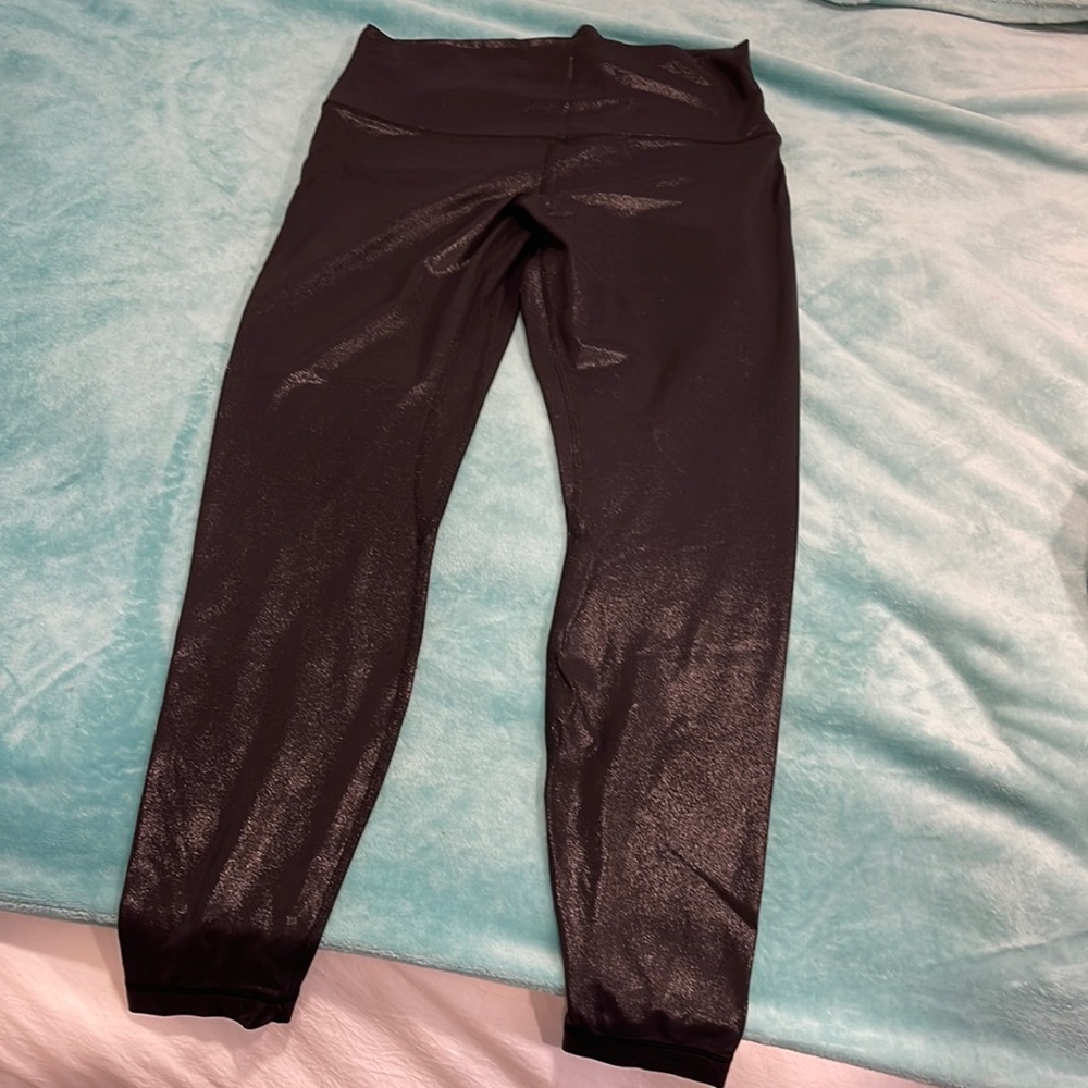 Lululemon align shine black high rise pant 28”